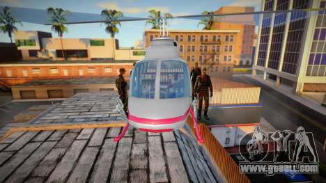 Calling bodyguards to a helicopter for GTA San Andreas