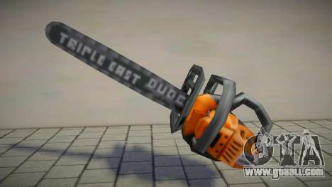 Orange DUDE Triple Cast Chainsaw for GTA San Andreas