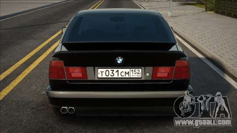 BMW E34 Black in Stoke for GTA San Andreas