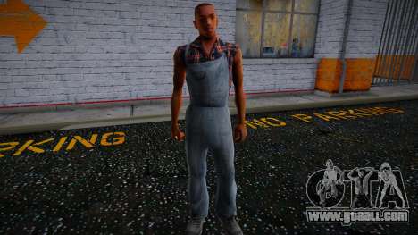 Putting on a uniform for GTA San Andreas