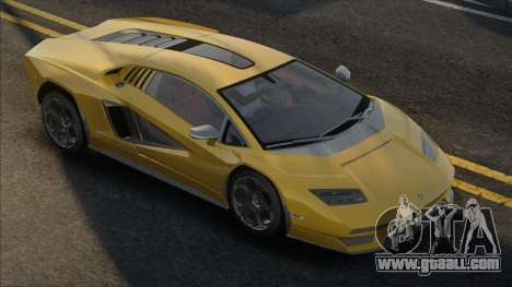Lamborghini Countach LPI 800-4 Yellow for GTA San Andreas