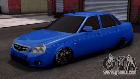 Lada Priora Stock Blue for GTA 4