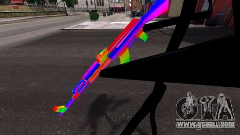 Rainbow AK47 for GTA 4