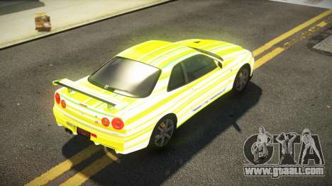 Nissan Skyline R34 ST-L S7 for GTA 4