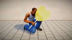 Yellow balloon in the shape of a heart for GTA San Andreas