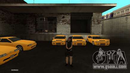 Syndicate Unarmed Woman Skin for GTA San Andreas