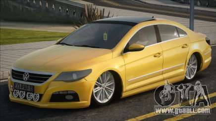 Volkswagen Passat CC Yellow for GTA San Andreas