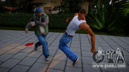 Improved fights with passers-by for GTA San Andreas