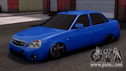 Lada Priora Stock Blue for GTA 4