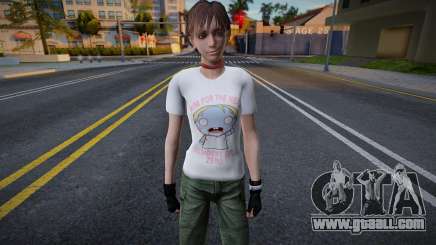 Rebecca T-Shirt Zombie-Kun for GTA San Andreas