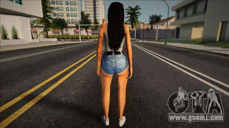 Anastasia in short shorts for GTA San Andreas