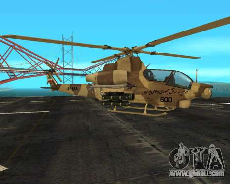 Iranian bell  AH-1 cobra desert camo - IRIAA for GTA San Andreas