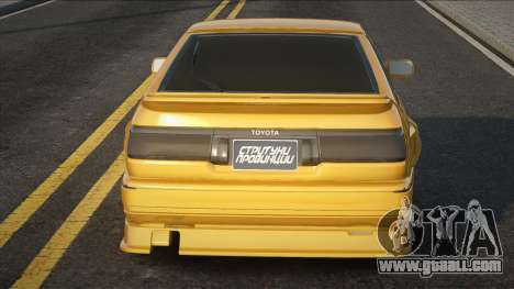 Toyota AE86 Yellow for GTA San Andreas