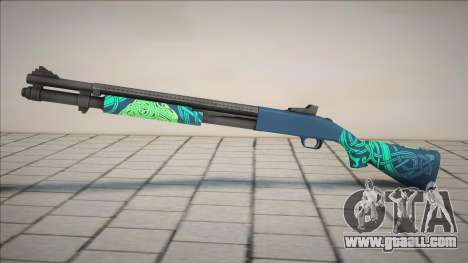 Green-Black Chromegun for GTA San Andreas