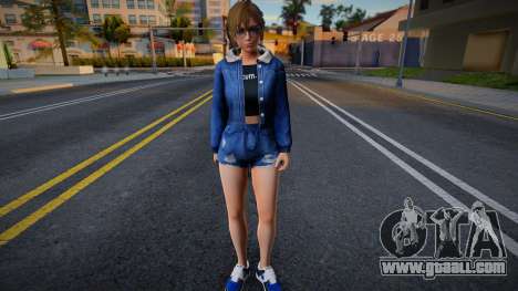 DOAXVV Misaki - Denim Jacket Destroyed Shorts v1 for GTA San Andreas