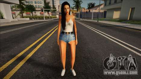 Anastasia in short shorts for GTA San Andreas