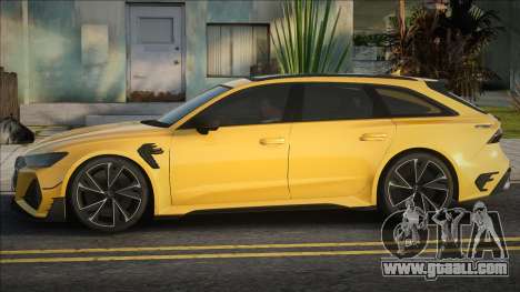 Audi RS6 Avant Yellow for GTA San Andreas
