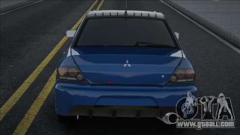Mitsubishi Lancer Evolution MR Blue for GTA San Andreas