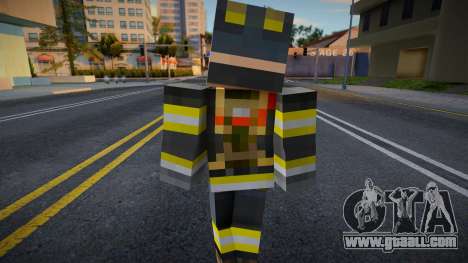 Minecraft Ped Lafd1 for GTA San Andreas