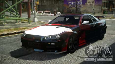 Nissan Skyline R34 F-Sport S9 for GTA 4