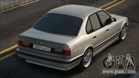 BMW E34 M5 Silver for GTA San Andreas