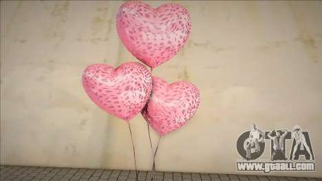 Pink Heart Balloons for GTA San Andreas