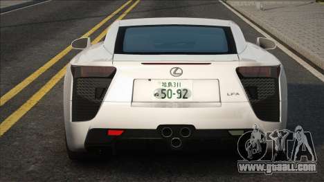Lexus LFA White for GTA San Andreas