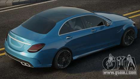 Mercedes-Benz C63 AMG Blue for GTA San Andreas