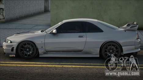 Nissan Skyline GT-R R33 [Silver] for GTA San Andreas