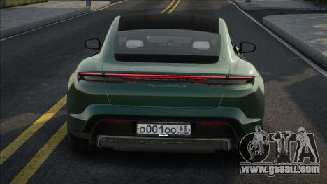 Porsche Taycan Turbo S Green for GTA San Andreas