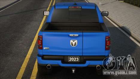 Dodge Ram 1500 Longhorn 2023 Blue for GTA San Andreas