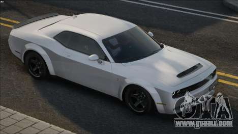 Dodge Challenger SRT Demon White for GTA San Andreas
