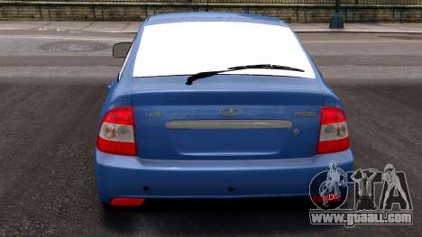 Lada Priora Hetchbek Blue for GTA 4
