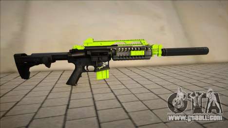 Green MP5lng for GTA San Andreas