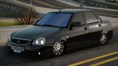 Black Vaz Lada Priora 2170 for GTA San Andreas