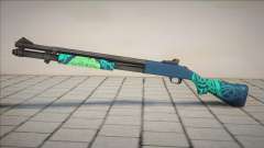 Green-Black Chromegun for GTA San Andreas