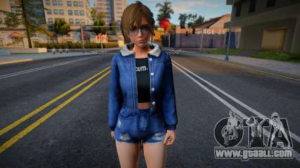 DOAXVV Misaki - Denim Jacket Destroyed Shorts v1 for GTA San Andreas