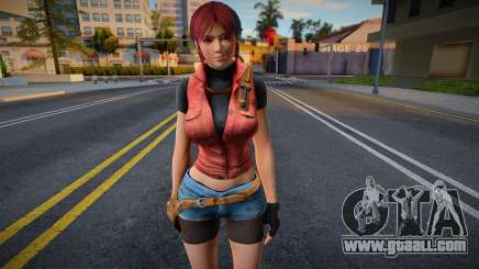 DOA Hitomi [Claire Redfield Cosplay] for GTA San Andreas