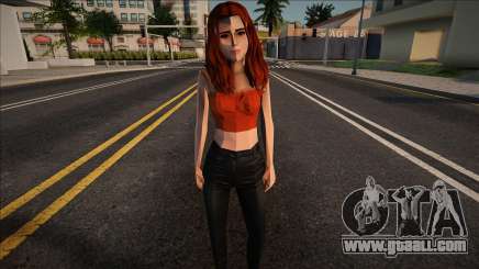 Red-haired Julia for GTA San Andreas