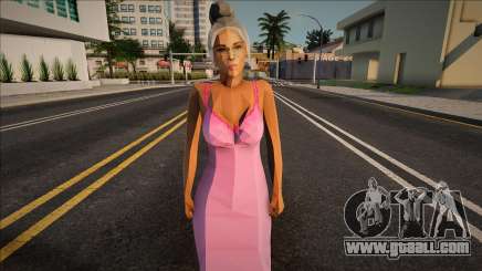 Girl Svetlana in a dress for GTA San Andreas