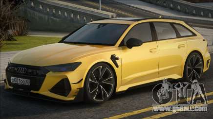 Audi RS6 Avant Yellow for GTA San Andreas