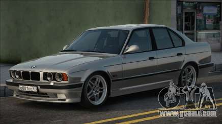 BMW E34 M5 Silver for GTA San Andreas