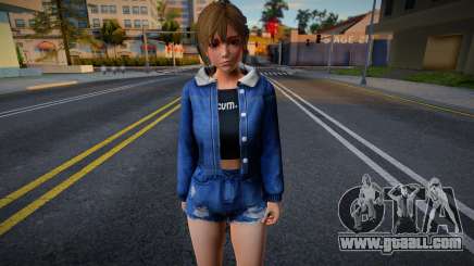 DOAXVV Misaki - Denim Jacket Destroyed Shorts v2 for GTA San Andreas