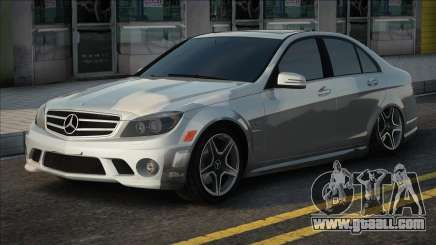 Mercedes-Benz C 63 AMG White for GTA San Andreas