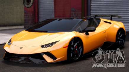 Lamborghini Huracan Yellow for GTA 4