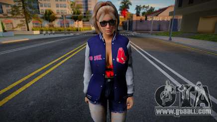 DOAXVV Helena Douglas - Varsity Jacket Boston Re for GTA San Andreas