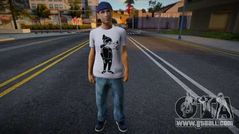 Gopnik in a T-shirt with a wolf Nu Pogodi for GTA San Andreas