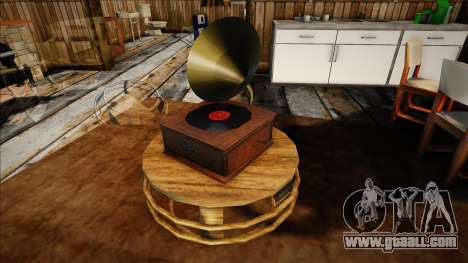 An old gramophone of the 19th century for GTA San Andreas