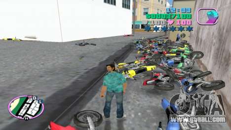 Bikes Throw for GTA Vice City