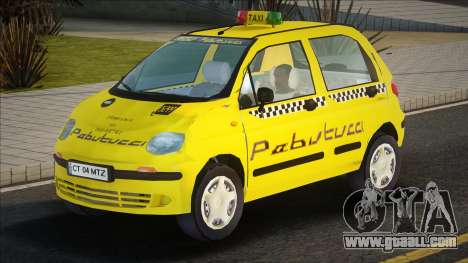 Daewoo Matiz Taxi Yellow for GTA San Andreas